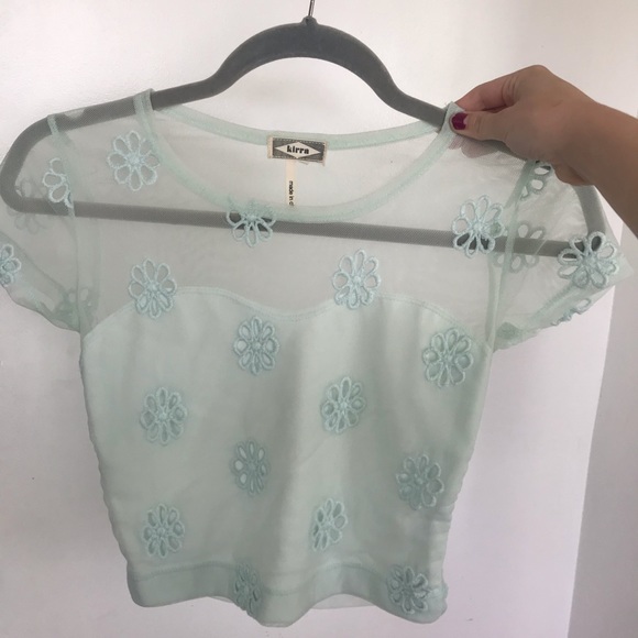 Sheer Pac Sun Croptop - Picture 2 of 4